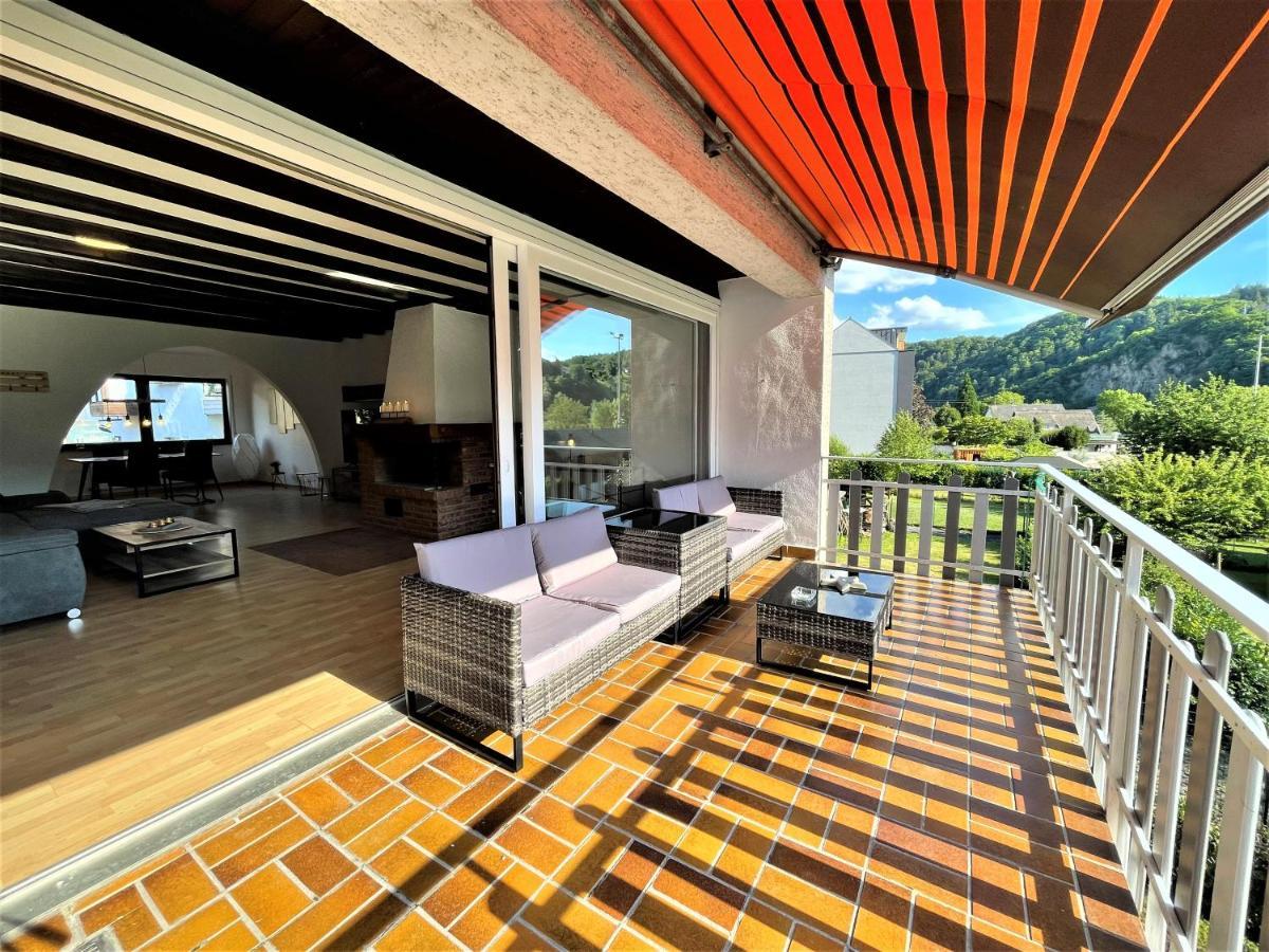 Апартаменти Traumaussicht Kamin Balkon Burgblick 65 Zoll Tv Netflix Sky Joyn Lindenplatz Буллай Екстер'єр фото