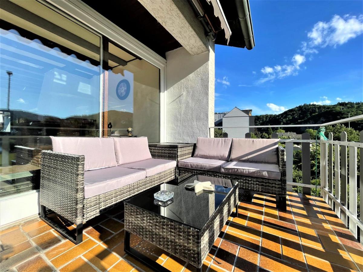 Апартаменти Traumaussicht Kamin Balkon Burgblick 65 Zoll Tv Netflix Sky Joyn Lindenplatz Буллай Екстер'єр фото